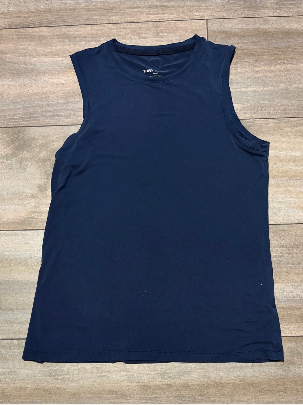 Tory Sport Navy Crew Neck Tank
